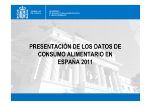 presentación de los datos de consumo alimentario en españa 2011