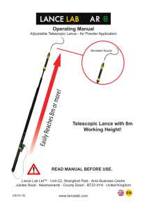 Operating Manual Telescopic Lance with 8m