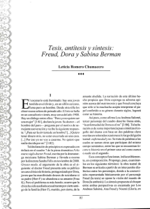 Page 1 Tesis, antítesis y síntesis: Freud, Dora y Sabina Berman