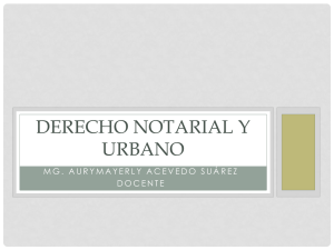 Derecho notarial y urbano