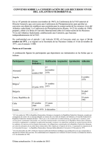 convenio sobre la conservación de los recursos vivos del atlántico