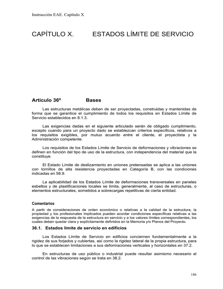 CAP TULO X ESTADOS L MITE DE SERVICIO