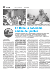 En Cuba la soberanía emana del pueblo