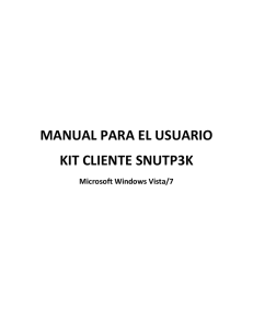manual para el usuario kit cliente snutp3k