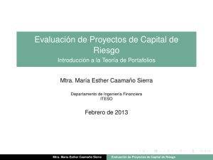 Evaluación de Proyectos de Capital de Riesgo