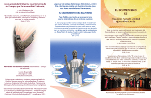 EL ECUMENISMO ES - Conferencia Episcopal de Chile