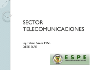 SECTOR TELECOMUNICACIONES - Superintendencia de Control