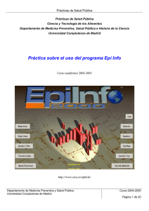 Practicas Epiinfo - Universidad Complutense de Madrid