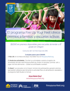 El programa Fire Up Your Feet ofrece premios a familias y escuelas