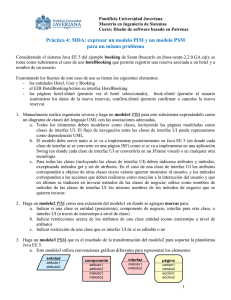 Práctica 4: MDA: expresar un modelo PIM y un modelo PSM para un