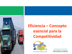 Eficiencia concepto esencial para la competitividad
