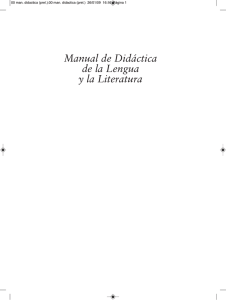 Manual de Didáctica de la Lengua y la Literatura