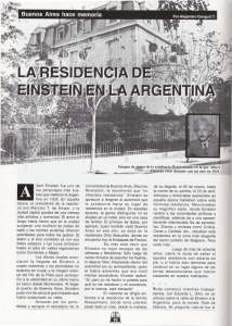 La residencia de Einstein en la Argentina