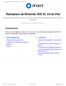Reemplazo de Nintendo 3DS XL Circle Pad