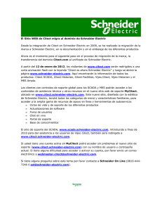 El Sitio WEB de Citect migra al dominio de Schneider Electric Desde