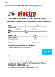 Catálogo general de Fabricantes de Material Eléctrico