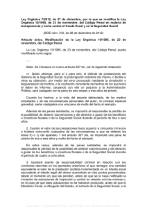 Ley Orgánica 7/2012, de 27 de diciembre, por la