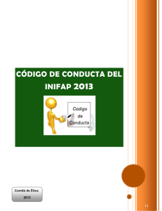 CÓDIGO DE CONDUCTA DEL INIFAP 2013