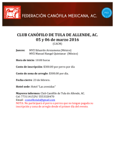 CLUB CANÓFILO DE TULA DE ALLENDE, AC. 05 y 06 de marzo