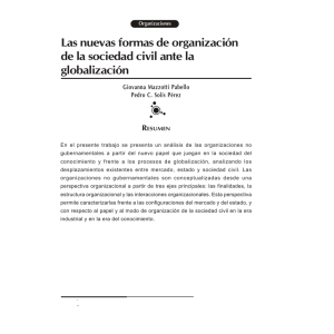 Las nuevas formas de organización de la sociedad civil ante la