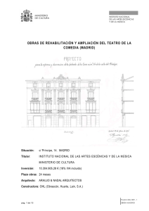 obras de rehabilitación y ampliación del teatro de la comedia