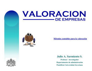 Valoración de Empresas - Pontificia Universidad Javeriana