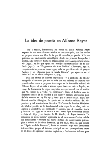 La idea de poesía en Alfonso Reyes