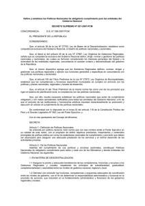 Decreto Supremo N° 027-2007