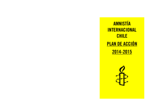 AMNISTÍA INTERNACIONAL CHILE PLAN DE ACCIÓN 2014-2015