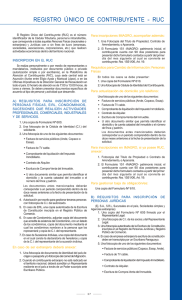REGISTRO &Uacute;NICO DE CONTRIBUYENTE