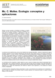 Mc. C. Molles. Ecología: conceptos y aplicaciones