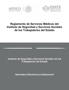 Reglamento de servicios médicos del ISSSTE