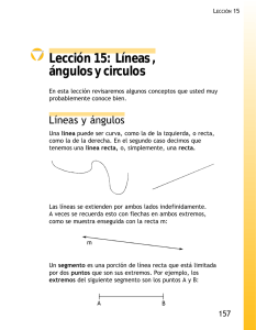 Lección 15: Líneas , ángulos y circulos