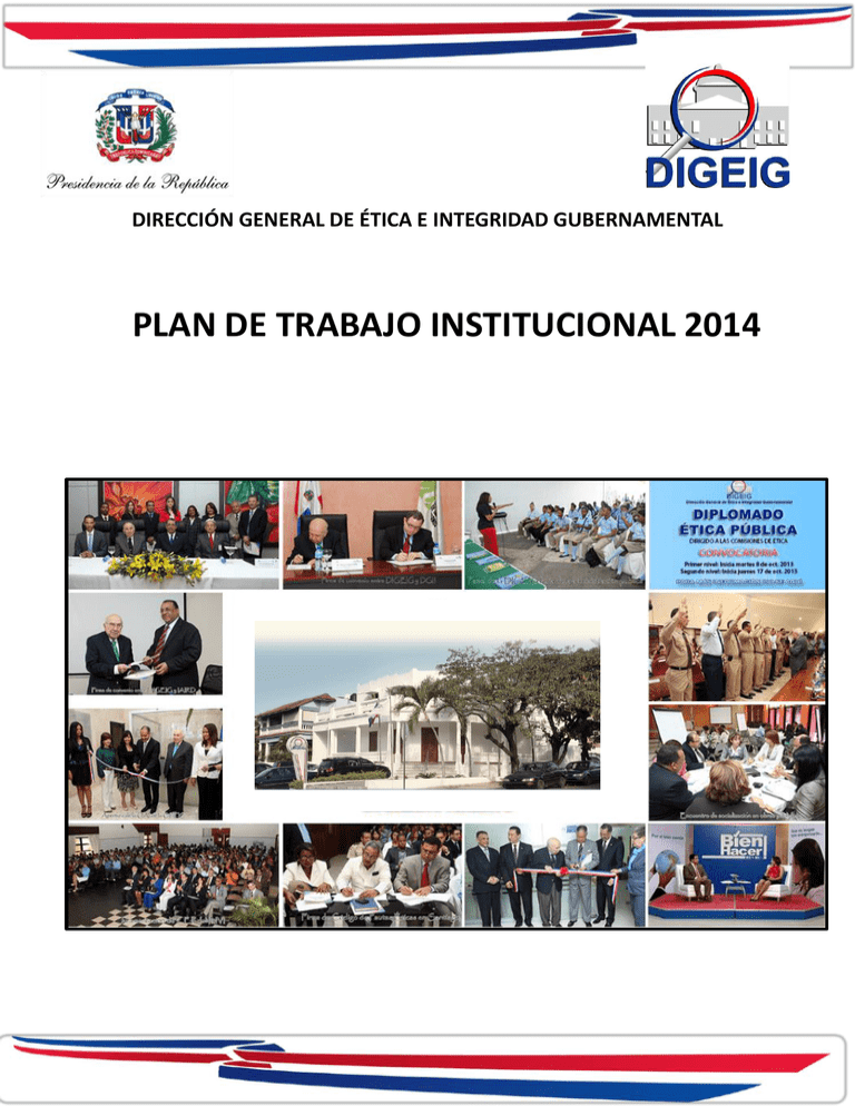 Plan De Trabajo Institucional 2014