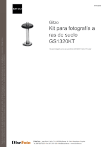 Kit para fotografía a ras de suelo GS1320KT