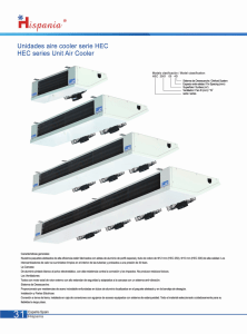 Unidades aire cooler serie HEC HEC series Unit Air Cooler