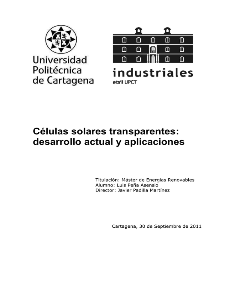 C lulas Solares Transparentes Desarrollo Actual Y Aplicaciones