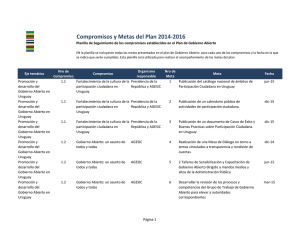 Compromisos y Metas del Plan 2014-2016