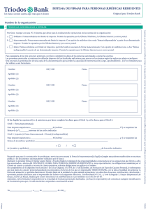 Sistema de firmas para Personas Jurídicas residentes