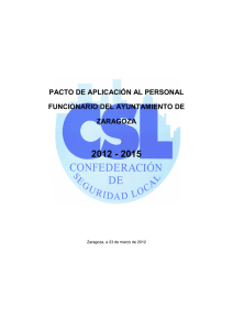 Pacto Convenio 2012 - 2015
