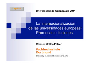 La internacionalización de las universidades europeas: