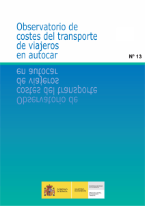 Observatorio de costes del transporte de viajeros en autocar nº 13