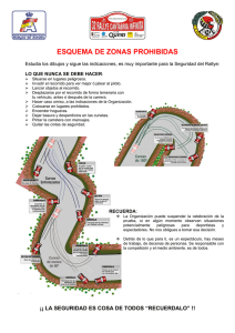 Zonas prohibidas - Rallye Santander Cantabria