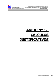 ANEJO Nº 1.- CALCULOS JUSTIFICATIVOS
