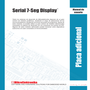 Serial 7-Seg Display Manual de usuario
