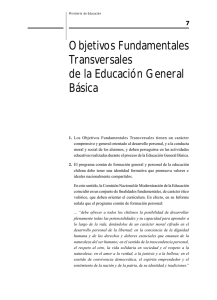 Objetivos Fundamentales Transversales de la Educación General