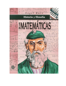 RUIZ A. – Historia y filosofía de las matemáticas