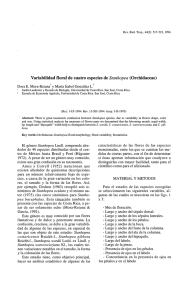 Variabilidad floral de cuatro especies de Stanhopea (Orchidaceae)