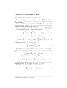 Notas sobre las funciones periódicas