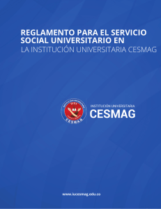 Servicio Social Universitario - Institución Universitaria CESMAG